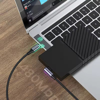 Cable de Datos PD100w 5A, Cable de Carga Súper Rápida Trenzado para Juegos, Tipo C a Tipo C, Cable de Carga Múltiple para Teléfono