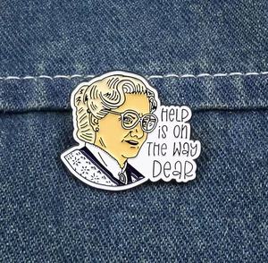 Prix de gros d'usine, pas de MOQ, épinglette en émail personnalisée avec inscription, collection Mrs <span class=keywords><strong>Doubtfire</strong></span>, pour sac - Product Image 2