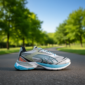 Zapatillas de Running para Hombre Puma Velophasis Phased, Color Plateado, Parte Superior de Malla Sintética, Entresuela de EVA, Suela de Goma, Primavera - Product Image 3