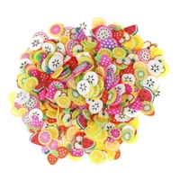 500g Zachte Polymeerklei Fruitplakjes 5mm Klei Citroen Kiwi Druif Aardbei Fruitplakjes Sprinkles voor Slime DIY Nagels Benodigdheden