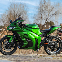 Moto électrique sportive SKD CKD 3000w 17 pouces 72V avec moteur à moyeu pour adultes