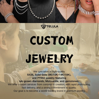 Bracelet Tennis Hiphop TELULA Nt-001 en Argent Sterling 925 Plaqué Or avec Moissanite Couleur D VVS de 3mm, 4mm, 5mm, 6mm