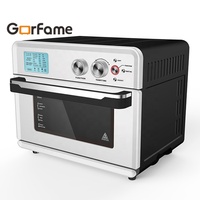 Four à Friture à Air Chaud Électrique 25L en Acier Inoxydable Français, Multifonctionnel 21-en-1, Grande Capacité, Écran Tactile Numérique, pour Rôtir, Cuire et Barbecue