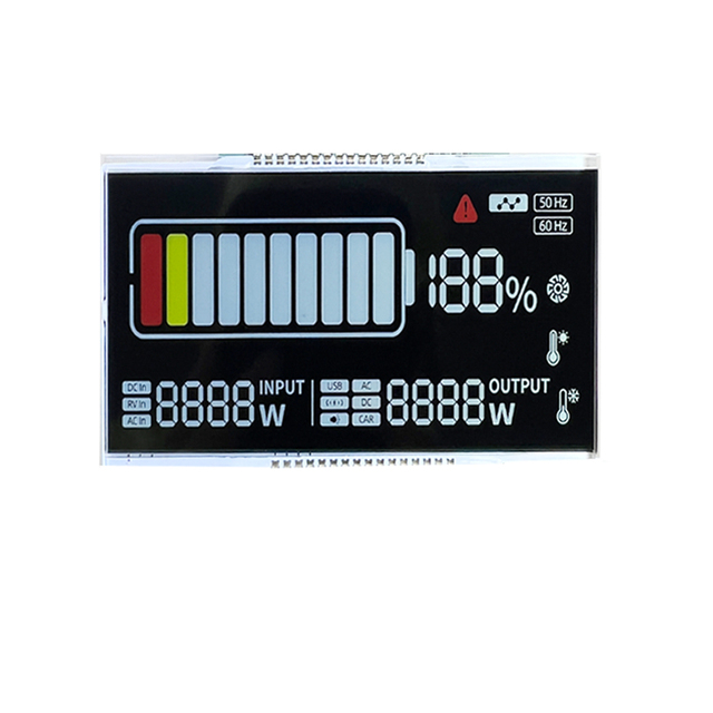 Custom TN Monochrome Segment 128x64 Transparent LCD Display Screen for Flow Meter Digital Equipment