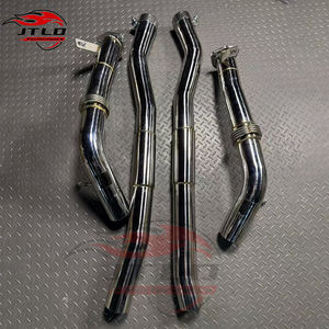 Para <span class=keywords><strong>Audi</strong></span> RSQ8 SQ8 <span class=keywords><strong>SQ7</strong></span> 4.0L <span class=keywords><strong>V8</strong></span> Turbocompresor Downpipe y tubo delantero hecho de acero inoxidable para piezas de sistema de escape de rendimiento - Product Image 6