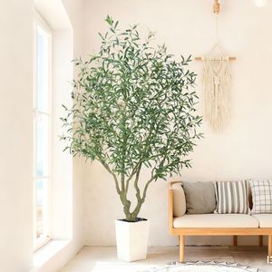 Árbol de Olivo Artificial al por Mayor, Planta Artificial Grande en Maceta para Interiores, Decoración para Acción de Gracias, Navidad, Año Nuevo, Halloween - Product Image 5