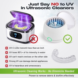 Limpiador Ultrasónico Portátil para Dentaduras Postizas, Venta al Por Mayor de Fabricante Chino, para Limpieza Dental en el Hogar, Limpiador de Dentaduras y Aparatos Ortodóncicos - Product Image 4