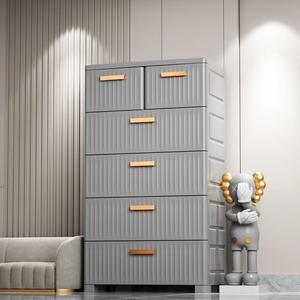 Armoire <span class=keywords><strong>de</strong></span> <span class=keywords><strong>rangement</strong></span> en <span class=keywords><strong>plastique</strong></span> avec roulettes, 5 niveaux avec <span class=keywords><strong>tiroirs</strong></span>, 64 cm <span class=keywords><strong>de</strong></span> large, grande capacité, organisateur pour chambre à coucher, salon - Product Image 4
