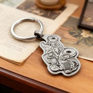 ผู้ผลิตพวงกุญแจโลหะผสมสังกะสีเหล็กแบบกำหนดเอง พวงกุญแจเคลือบอ่อนและแข็ง ของขวัญส่งเสริมการขาย - Product Image 3