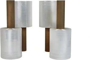 PE Stretch Wrap Roll Clear Cling Film Industrial Strength <b>Mini</b> Hand Extended Core Handle <b>Supermarket</b>/Grocery/Industrial - Product Image 4