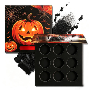 Paleta de sombras de ojos vacía de 9 colores, logotipo personalizado, marca privada, maquillaje impermeable para días festivos, paleta de sombras de ojos para Halloween - Product Image 2