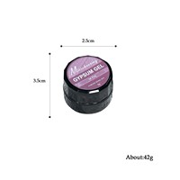 Misscheering 8ml Gel à ongles en gypse non toxique certifié MSDS Noir Blanc Sculpture 3D Texture de sable créative Fleurs Gel UV