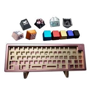 Claviers Tenshi Bakeneko en <span class=keywords><strong>polycarbonate</strong></span> personnalisés DIY 75% 65% Clavier mécanique en aluminium Usinage CNC Claviers en PC givrés - Product Image 5