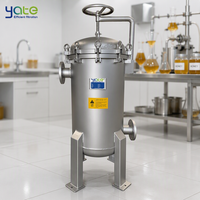 Boîtier de filtre multi-sacs en acier inoxydable avec bras oscillant pour la filtration du miel, des solutions sucrées et des boissons au thé, certifié CE