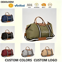 Sac de voyage en toile géométrique personnalisé OEM, sac de sport de plein air tendance, sac de week-end grande capacité, sac de voyage de loisirs, sac de voyage de nuit