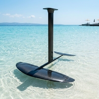 Kit complet d'hydrofoil en fibre de carbone pour planche de surf électrique : ailes avant et arrière, mât, fuselage, sac de transport – Portable