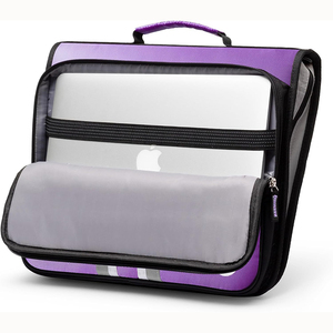 BSCI Luxury Insulated Durable 3-<b>Ring</b> <b>Binder</b> with Zipper Closure Shoulder Strap Handle 600 Sheets Capacity for Office - Product Image 4