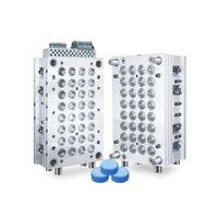 32 Cavities 28mm/30mm/38mm Self Lock Semi-Automatic PET Preform Mould with Motor Pump & PLC for Mineral Water Bottle