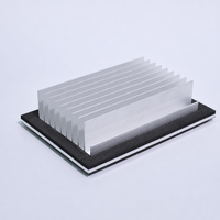 Dissipateur thermique en aluminium extrudé, profil personnalisé pour le refroidissement des alimentations, des onduleurs et des cartes de circuits imprimés