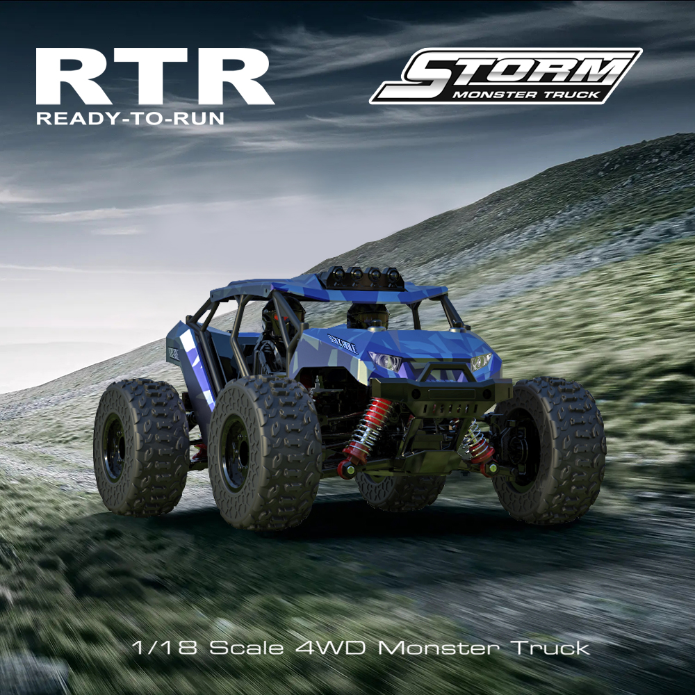 Race Truck 1:18スケール オフロード 4WD Razzes ThunderStrike RC Truck – 1:18 Scale 4WD 40+ Km/h