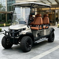Voiture de golf électrique professionnelle personnalisée Rainbow à 4 places, alimentée au lithium 48V, voiturette de golf tout-terrain, buggy de golf 30-50 km/h, 70-90 km d'autonomie