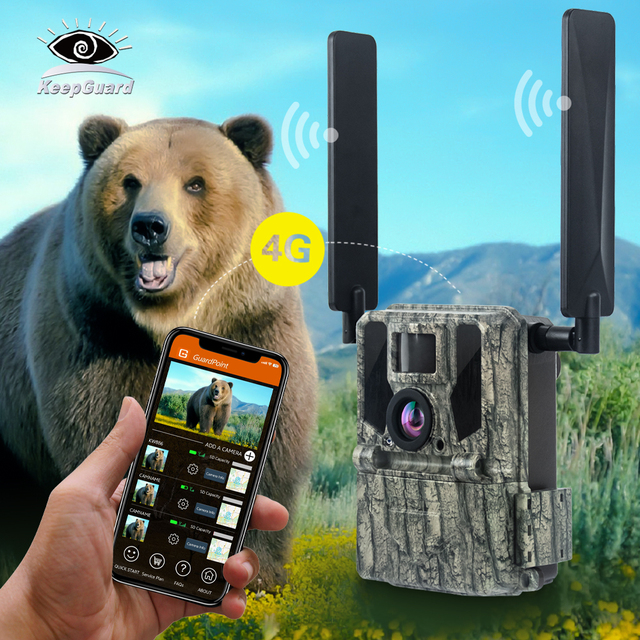 4G LTE CMOS Sensor Night Vision Wildlife Mini Trail Camera 36MP 1080p 2K SD IP67 Waterproof Wireless Outdoor Security Portable