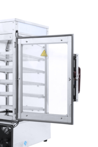 Vitrine chauffante commerciale 1,2 kW à 5 niveaux avec température réglable pour <span class=keywords><strong>boulangerie</strong></span>, restauration rapide, café et traiteur - Product Image 5