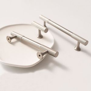 新款实心黄铜镀镍拉丝手柄柜门衣柜鞋抽屉黄铜手柄旋钮 - Product Image 6