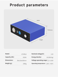 3.2V 100AH LiFePO4 100Ah pin cho hệ thống năng lượng mặt trời EV 3.2V 100AH LFP Pin Chu kỳ cao phong cách mới tế bào - Product Image 5