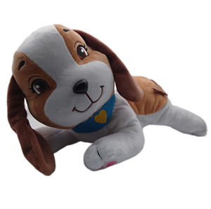 Venta al por mayor de Bajo MOQ mamá de peluche y 4 cachorros juguetes de peluche perro animal de peluche cachorro jugar juguete para niños - Product Image 3