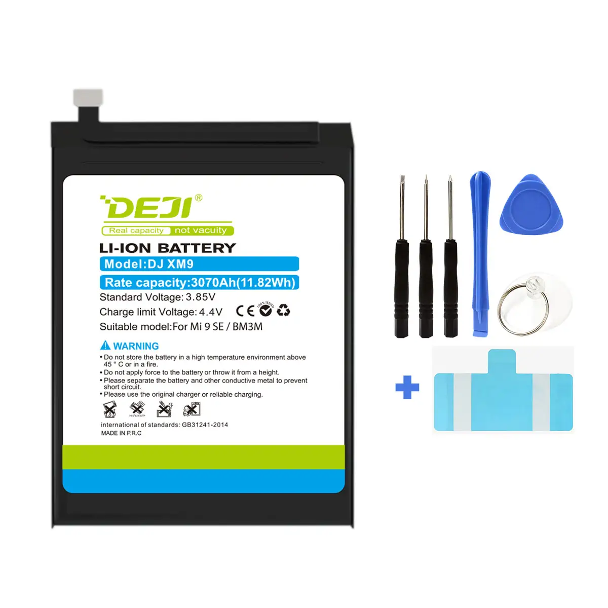 DEJI 100% Brand New Zero Cycle Battery For Xiaomi Mi 9 SE BM3M