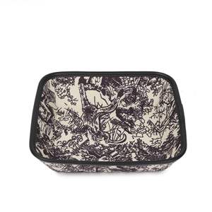 Plateau de rangement rectangulaire à motifs créatifs en tissu, sans couvercle, pour organiser bijoux, clés, fruits secs - Product Image 3