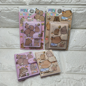 Wholesale24pcs Kawaii capybara động vật xách tay túi <span class=keywords><strong>notepad</strong></span> Memo Nhật Ký kế hoạch chương trình nghị sự tổ chức sổ phác thảo quà tặng văn phòng phẩm - Product Image 6