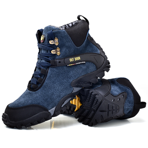 Stivali da <span class=keywords><strong>Trekking</strong></span> da uomo stivali da <span class=keywords><strong>Trekking</strong></span> impermeabili scarpe da arrampicata da montagna Sneakers da campeggio resistenti all'usura stivali da neve <span class=keywords><strong>invernali</strong></span> da esterno uomo - Product Image 1