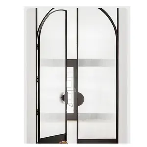 Французские Стильные стеклянные металлические двери сарая, лидер продаж, стеклянные межкомнатные двери