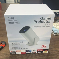 Projecteur de Jeux Hotsale P30MAX 2-en-1 Android 720P 1080P Prêt pour la 3D, Vidéoprojecteur Portable pour Cinéma Maison et Jeux