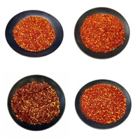 Flocons de piment rouge déshydraté, piment séché, poudre de piment concassé