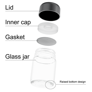 Venta al por mayor multifuncional resistente a los niños botella de vidrio sellada tarro 6Oz 180Ml para alimentos - Product Image 3