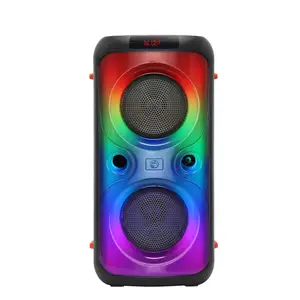 Penjual Terbaik Lampu RGB Speaker Bass Klakson Ganda 6.5 Inci Speaker Stereo Besar Speaker Woofer dengan Remote Control