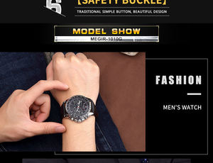 Megir Vendita Calda 1010 Orologio <span class=keywords><strong>da</strong></span> <span class=keywords><strong>Polso</strong></span> Sportivo <span class=keywords><strong>da</strong></span> Uomo con Movimento <span class=keywords><strong>al</strong></span> <span class=keywords><strong>Quarzo</strong></span> Nero, Elegante Orologio Maschile all'Ingrosso - Product Image 6