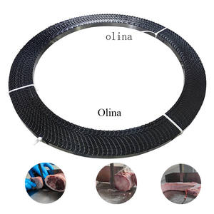 Dientes endurecidos <span class=keywords><strong>de</strong></span> acero al carbono <span class=keywords><strong>de</strong></span> alta calidad, hojas <span class=keywords><strong>de</strong></span> <span class=keywords><strong>sierra</strong></span> <span class=keywords><strong>de</strong></span> cinta <span class=keywords><strong>sin</strong></span> <span class=keywords><strong>fin</strong></span> <span class=keywords><strong>de</strong></span> 98 pulgadas para cortar carne y huesos - Product Image 4