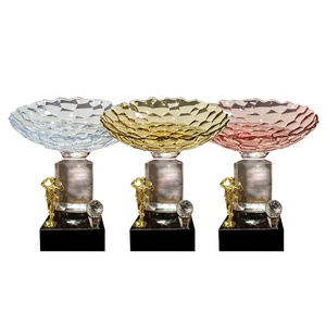 Grand trophée en verre de cristal de cadeau promotionnel et d'affaires de luxe - Product Image 5