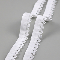 Sous-vêtements pour vêtements Bande de sangle élastique en dentelle Picot Bud Edge Stretch Belt Webbing for Clothes Sewing