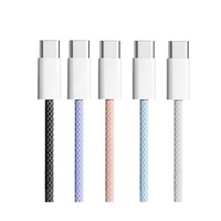 Câble de chargeur tressé durable haute vitesse compatible avec plusieurs appareils (téléphone portable, iPhone 15, Samsung, tablette, écouteurs) – 1M, 2M, 3FT, 6FT