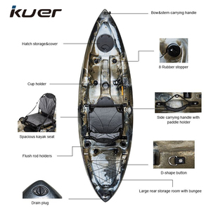 Kuer bán buôn các nhà sản xuất nhựa xách tay Malibu Sit-on-Top <span class=keywords><strong>Kayak</strong></span> cho câu cá - Product Image 5