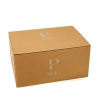 Boîtes d'emballage en papier pour envoi postal avec logo personnalisé, vente en gros, kraft, 3 couches, carton ondulé, boîte d'expédition pliable pour cosmétiques