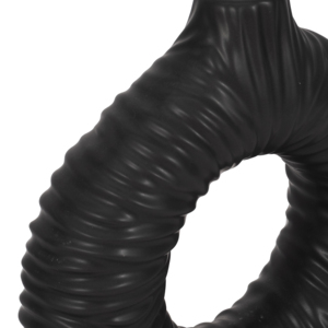 Vaso in Ceramica a Forma di Anello Aperto, Decorazione Scultorea per la Casa, Vaso per Fiori con Texture Radiante per Soggiorno - Product Image 5