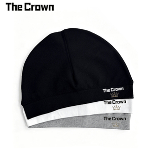 Gorro de Calavera Personalizado al por Mayor de Alta Calidad con Estampado de Letras, de Algodón, sin Borde, con Borde Plegado, Cálido para Invierno, Negro, Unisex - Product Image 1