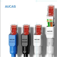 Prix d'usine sans outil cat6a non blindé rj45 prise modulaire terminaison ethernet jack installation cat6 connecteur de câble sans outil