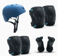 Kit de protection de patins à roulettes pour enfants, casque d'équilibre pour voiture, skateboard, genou, coude, vélo, ensemble de sept pièces, bonnet de sécurité